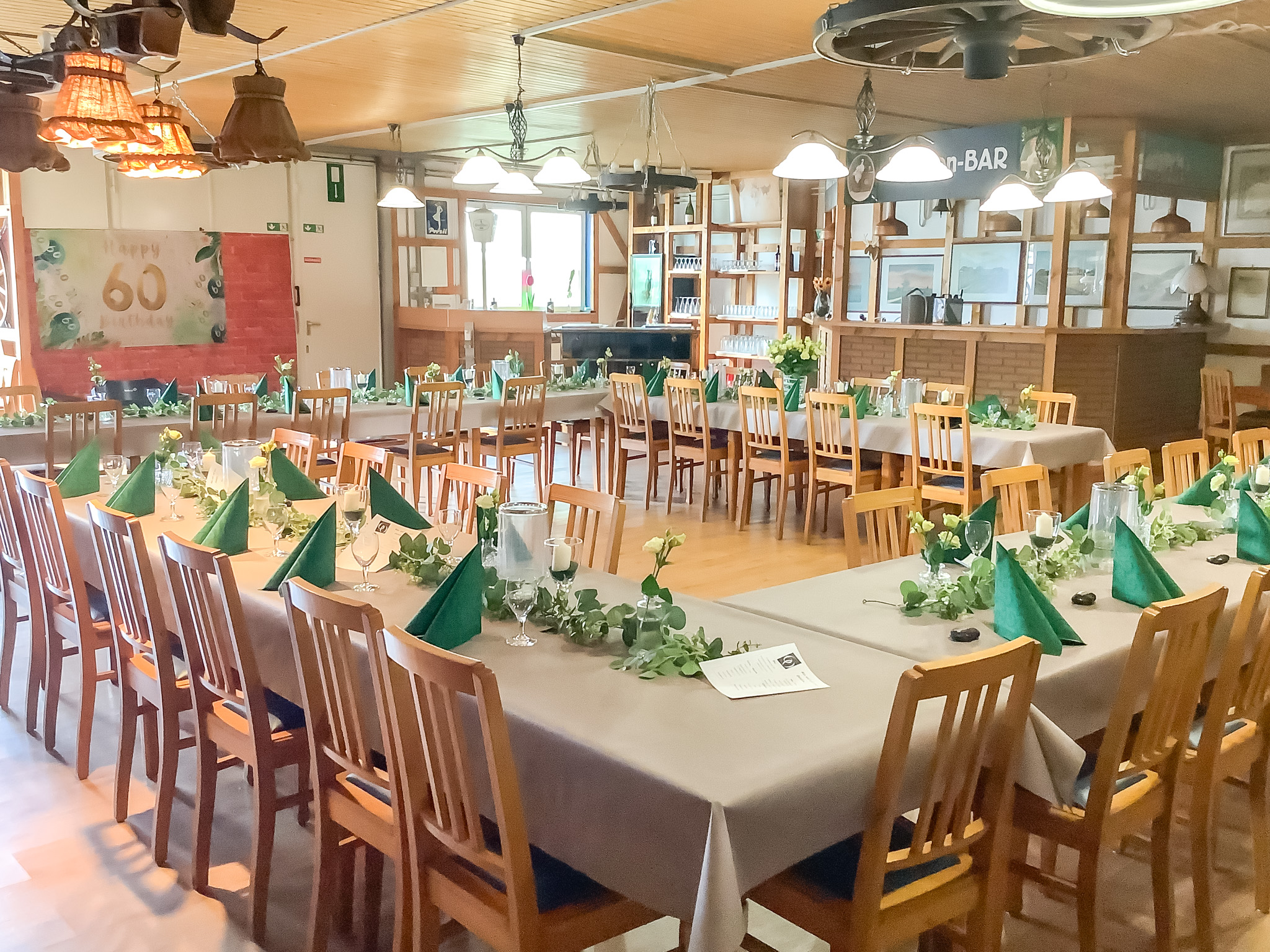 Gemütlicher Festsaal für Feiern, Events und besondere Anlässe